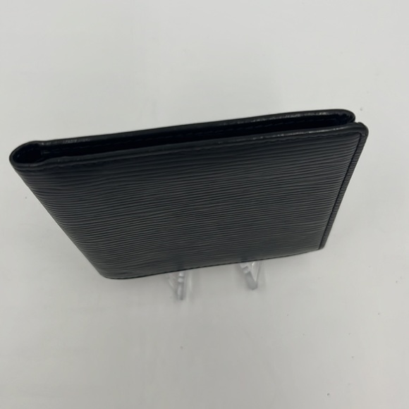 Authentic Louis Vuitton Bifold Wallet Black Epi - Picture 7 of 16